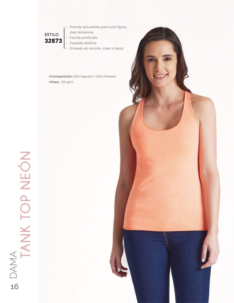 Flyer tank top neón para dama