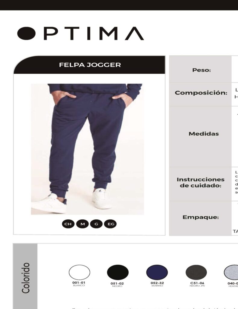 Pantalon Felpa Caballero