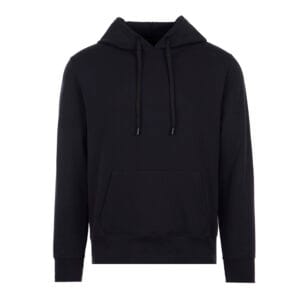Sudadera capucha y cangurera para dama negro